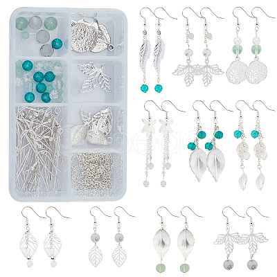 SUNNYCLUE DIY Leaf Themed Earring Making Kits DIY-SC0001-61S-1