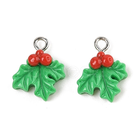 Christmas Theme Opaque Resin Pendants RESI-S08-01M-1