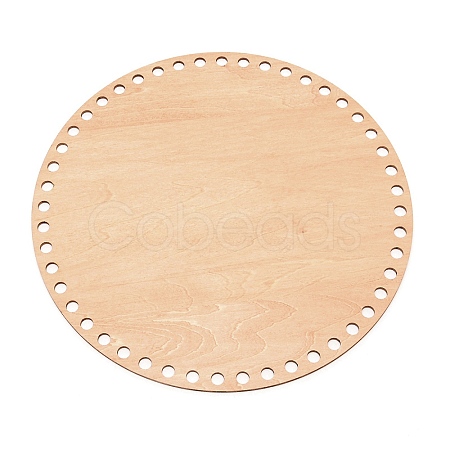 Flat Round Wooden Basket Bottoms DIY-WH0258-51D-01-1