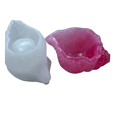 Conch Shaped DIY Storage Box Silicone Molds DIY-G109-02D-1