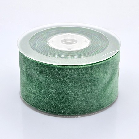 Polyester Velvet Ribbon for Gift Packing and Festival Decoration SRIB-M001-50mm-587-1