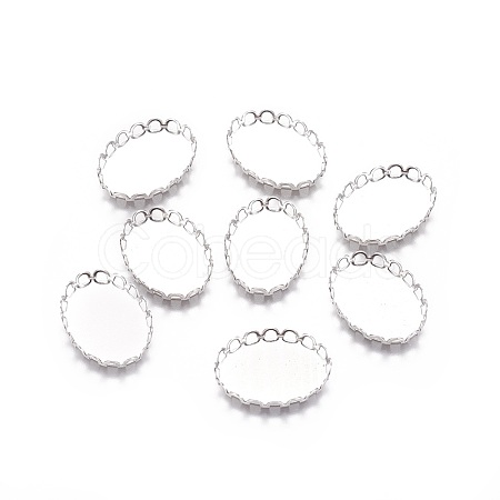 316 Surgical Stainless Steel Lace Edge Bezel Cups X-STAS-I118-06P-01-1