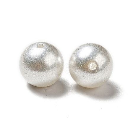 ABS Plastic Imitation Pearl Beads SACR-A001-02A-1