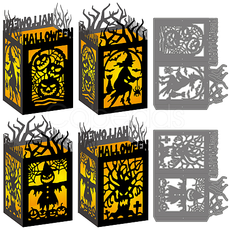 Halloween Lantern Carbon Steel Cutting Dies Stencils DIY-WH0309-1234-1