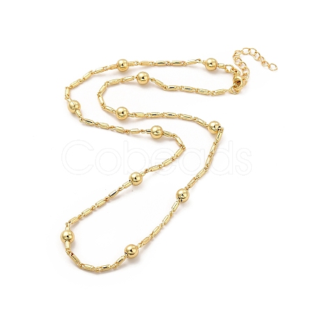 Rack Plating Brass Satellite Chain Necklace for Women NJEW-F304-03G-1