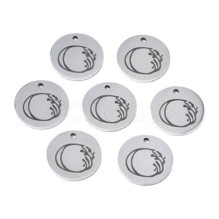 Non-Tarnish 304 Stainless Steel Charms STAS-T059-26P-O-1