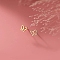 Alloy Earrings for Women, with 925 Sterling Silver Pin, Butterfly, 10mm