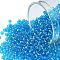 TOHO Round Seed Beads, Japanese Seed Beads, (23B) Silver Lined Aqua, 11/0, 2.2mm, Hole: 0.8mm, about 1110pcs/10g