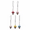 Glass Seed Beads Mobile Straps, Mushroom, Mixed Color, 9.2cm