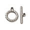 Non-Tarnish 304 Stainless Steel Toggle Clasps, Round, Stainless Steel Color, Ring: 19x16x3mm, Hole:1.6mm, Bar: 7x23x3mm Hole: 8mm