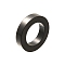 304 Stainless Steel European Beads, Large Hole Beads, Ring, Black, 10x2mm, Hole: 6.2mm