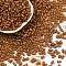 Baking Paint Glass Seed Beads, Peanut, Saddle Brown, 6x3.5x3mm, Hole: 1mm, about 4500pcs/pound