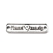 Alloy Connector Charms, Rectangle with Word Handmade, Antique Silver, 25.5x6x1.5mm, Hole: 1.4mm