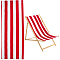 Chair Oxford Cloth, Beach Chair Cloth Replacement Supplies, Red, 1165x435x0.2mm