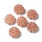 Opaque Lampwork Beads, Flower, Dark Salmon, 15x6mm, Hole: 1mm, about 45~55pcs/100g