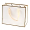 Rectangle Paper Bags with Rope Handles, for Gift Bags and Shopping Bags, White, 22x10x18cm