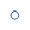 Plastic Round Embroidery Hoops, Embroidery Circle Cross Stitch Hoops, for Sewing, Needlework and DIY Embroidery Project, Blue, 95mm