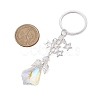 3Pcs 3 Styles Glass Angel Pendant Keychains KEYC-JKC00921-3