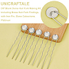 Unicraftale DIY Blank Dome Hair Fork Making Kit DIY-UN0050-40-5