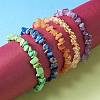 7Pcs 7 Colors Unisex Chip Natural & Synthetic Gemstone Beaded Stretch Bracelets BJEW-SZ0001-017-3