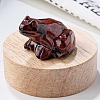 Natural Mahogany Obsidian Carved Healing Frog Figurines PW-WG28161-16-1