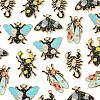 20Pcs 5 Styles Insect Series Alloy Enamel Pendants ENAM-CJ0005-40-8