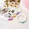 Dyed Natural White Jade(Dyed) Beads Bracelets for Women Gift BJEW-JB06660-3