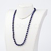 Natural Lapis Lazuli Necklaces NJEW-D264-08-3