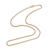 Brass Box Chain Necklaces X-NJEW-I247-04G-2