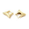 Brass Bag Shape Hoop Earrings for Women EJEW-E275-07G-2