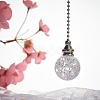 Round Natural Quartz Crystal Pendants HJEW-WH0008-14P-04-4