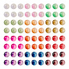 300Pcs 12 Colors Crackle Baking Painted Imitation Jade Glass Beads Set DGLA-TA0001-05-2
