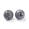 Natural Snowflake Obsidian Beads G-G782-07-2