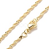 Brass Singapore Chains Necklace for Women X-NJEW-P265-27G-1
