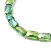 Transparent Electroplate Glass Beads Strands X-EGLA-I017-03-AB04-3