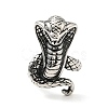 316 Stainless Steel Snake Finger Ring RJEW-C030-05D-AS-1