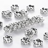 Brass Rhinestone Spacer Beads RB-A014-L8mm-01P-NF-1
