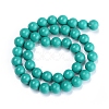 Dyed Natural Mashan Jade Beads Strands DJDA-E266-6mm-01-2