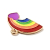 Rainbow Color Alloy Enamel Pendants ENAM-G208-04KCG-3