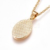 304 Stainless Steel Pendant Necklaces NJEW-F225-25G-3