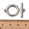 Non-Tarnish 304 Stainless Steel Toggle Clasps STAS-Q324-15P-3