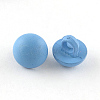 Dyed Half Round 1-Hole Spray Painted Fluorescent Acrylic Buttons MACR-R554-24-2
