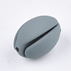 Rubberized Style Acrylic Combined Beads OACR-T011-129-4