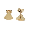 PVD Vacuum Plating 304 Stainless Steel Stud Earrings for Women EJEW-A048-46C-G-2