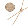 Brass Slider Necklace Makings AJEW-JB01263-01-2