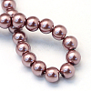 Baking Painted Pearlized Glass Pearl Round Bead Strands X-HY-Q330-8mm-58-4