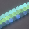 Synthetic Luminous Stone Beads Strands G-S200-08-2