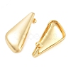 Brass Triangle Stud Earrings EJEW-P294-04G-2