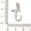 Rack Plating Brass Micro Pave Cubic Zirconia European Dangle Charms KK-L210-015P-J-3