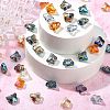 100Pcs 10 Colors Electroplate Transparent Glass Beads EGLA-CJ0001-13-6